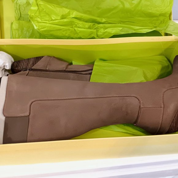 Max Studio Tall Leather/Suede Boots - Picture 8 of 11